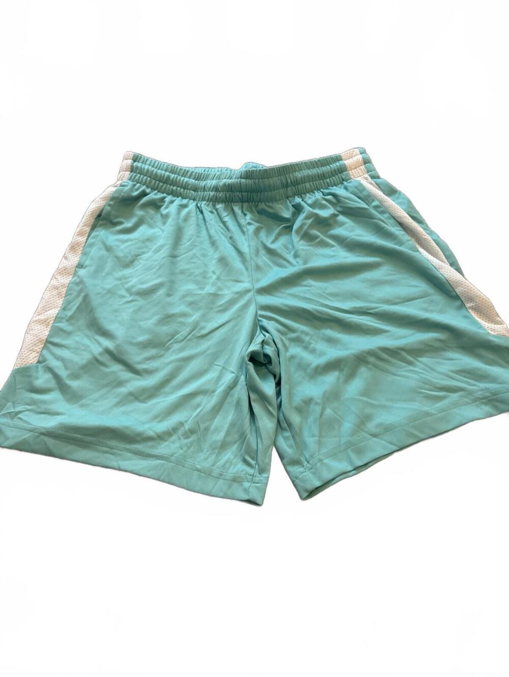 TEK GEAR Boys L Husky Athletic Shorts Aqua Comfort Fit